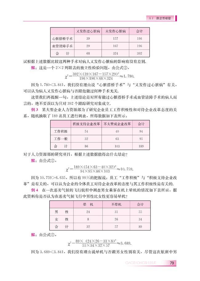 3.1 独立性检验(第79页)