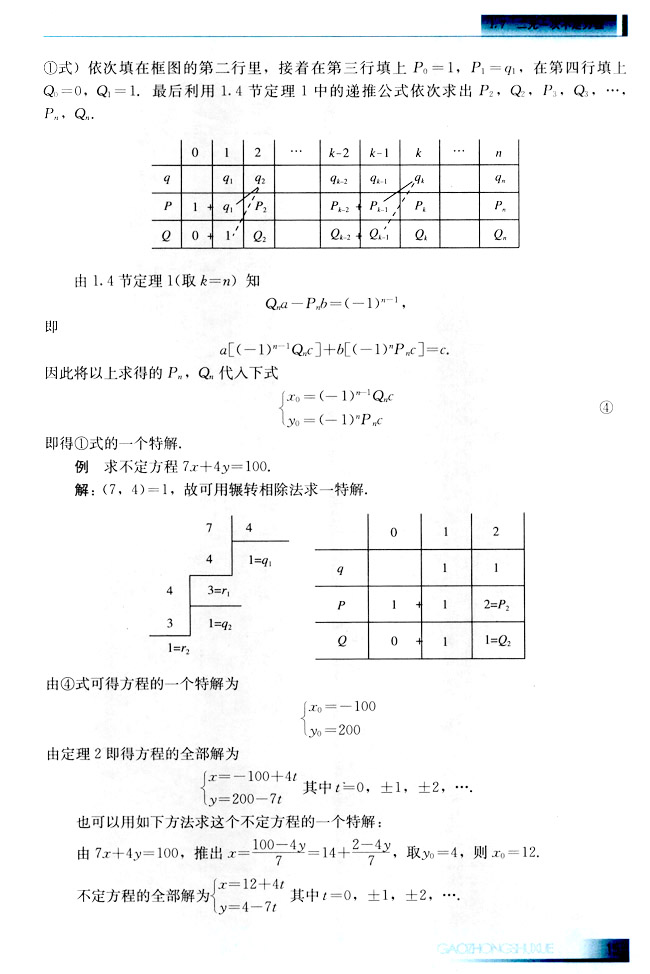 1.7 二元一次不定方程(第15页)