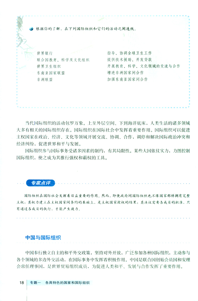 4 国际组织概观(第18页)