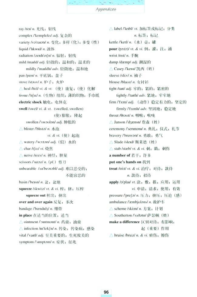 Appendices 附录(第96页)