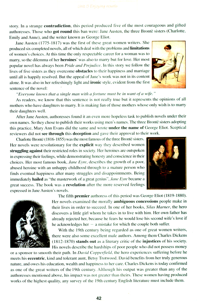 Unit 5 Enjoying novels(第42页)