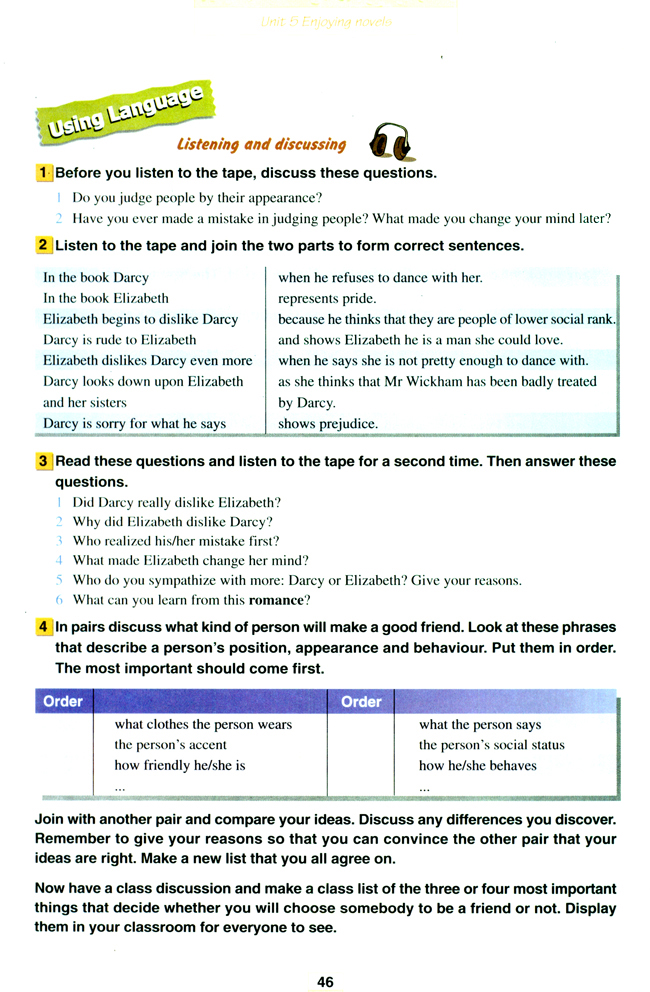 Unit 5 Enjoying novels(第46页)