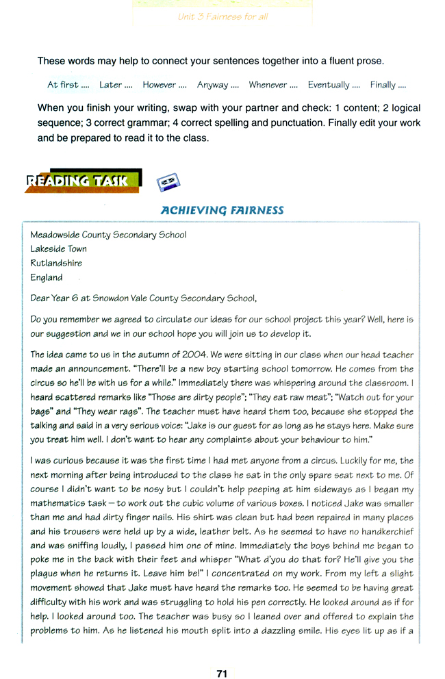 Unit 3 Fairness for all(第71页)