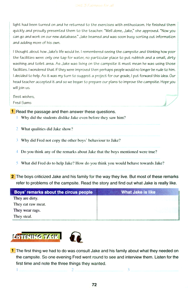 Unit 3 Fairness for all(第72页)