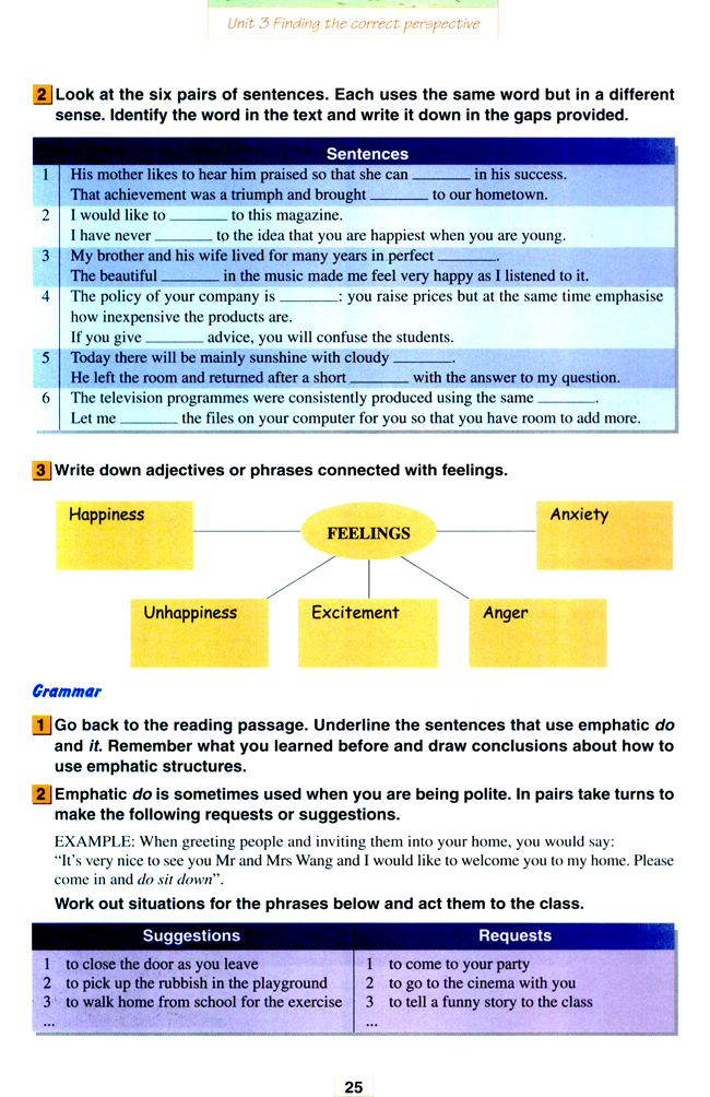 人教版高三英语选修11电子课本Unit 3 Finding the correct perspective(第25页)