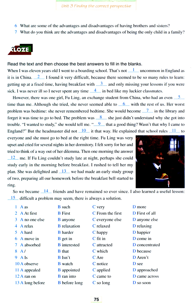 人教版高三英语选修11电子课本Unit 3 Finding the correct perspective(第75页)