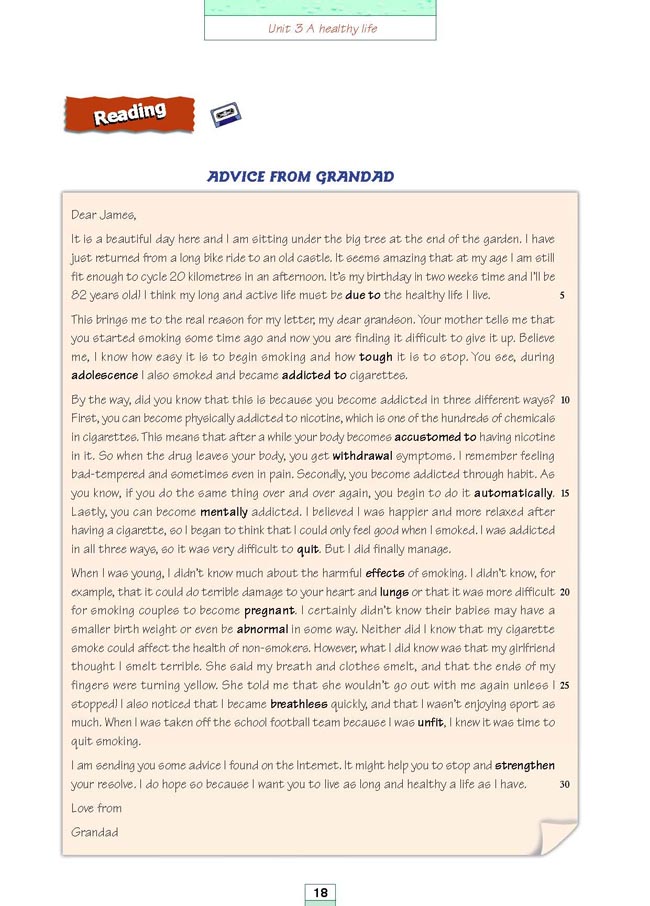 人教版高三英语选修6电子课本Unit 3 A healthy life(第130页)