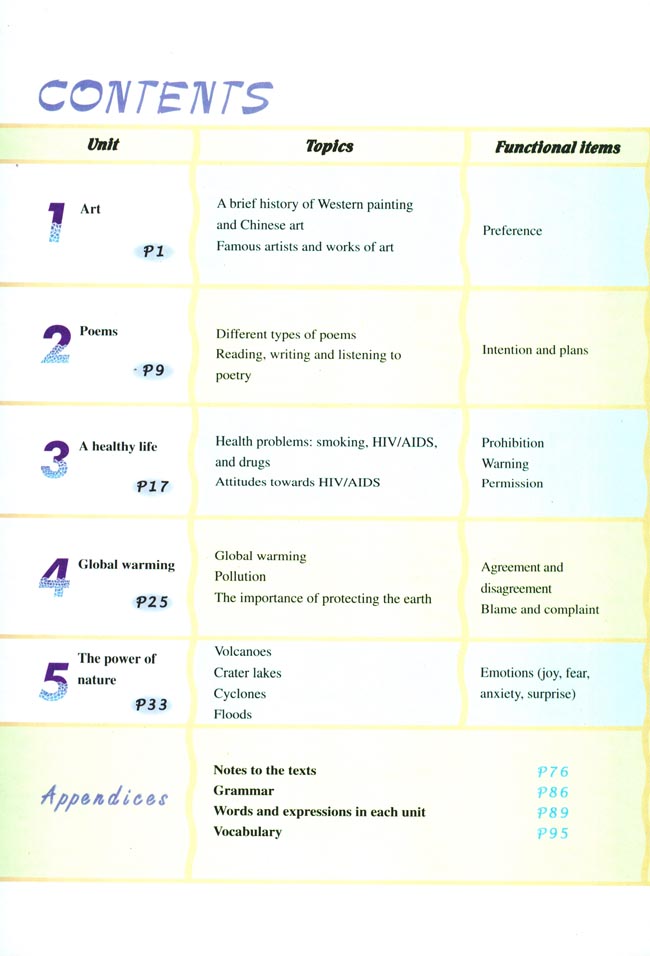人教版高三英语选修6电子课本封面/前言/目录