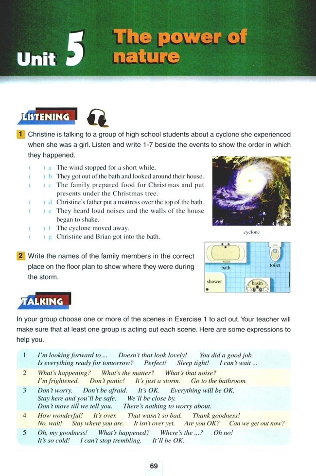 人教版高三英语选修6电子课本Unit 5 The power of nature(第69页)