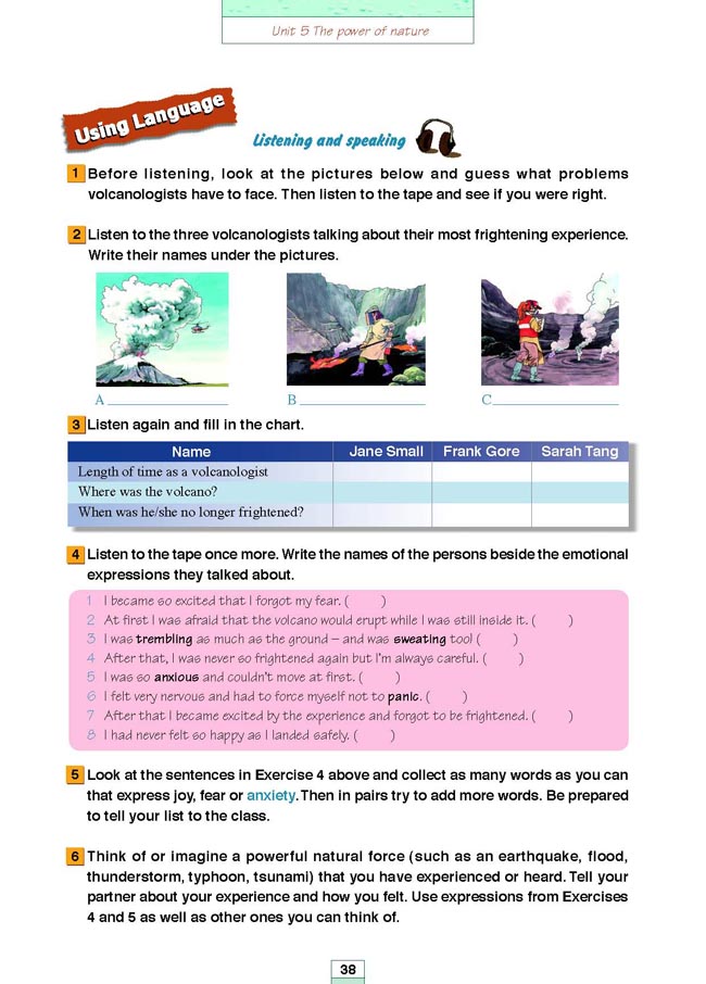 人教版高三英语选修6电子课本Unit 5 The power of nature(第150页)