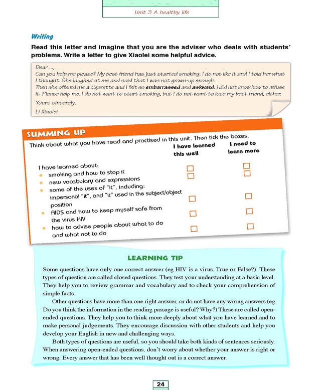 人教版高三英语选修6电子课本Unit 3 A healthy life(第136页)