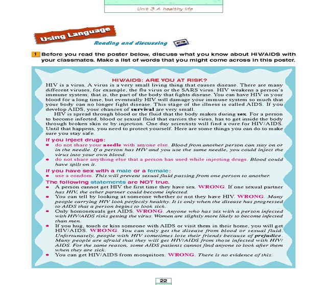 人教版高三英语选修6电子课本Unit 3 A healthy life(第134页)