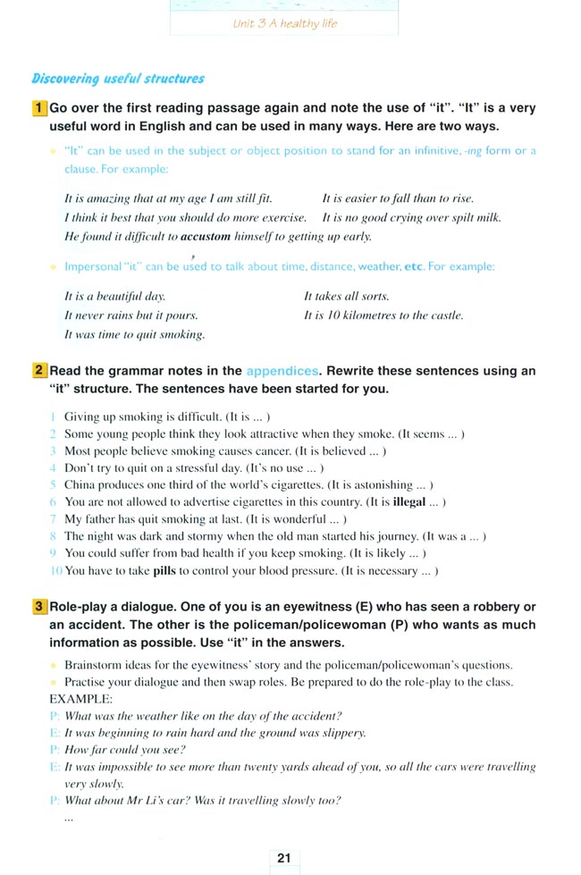 人教版高三英语选修6电子课本Unit 3 A healthy life(第21页)