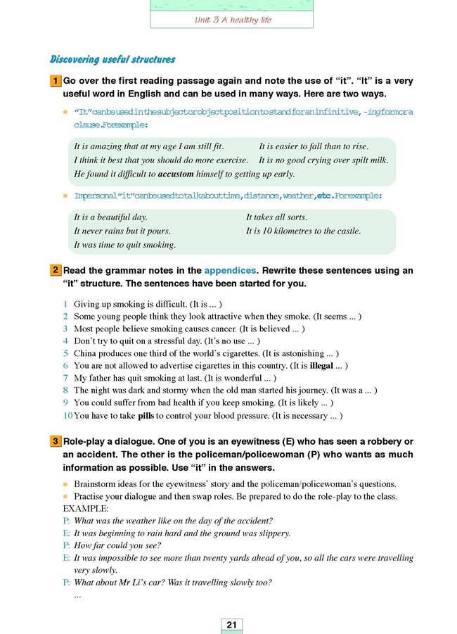 人教版高三英语选修6电子课本Unit 3 A healthy life(第133页)