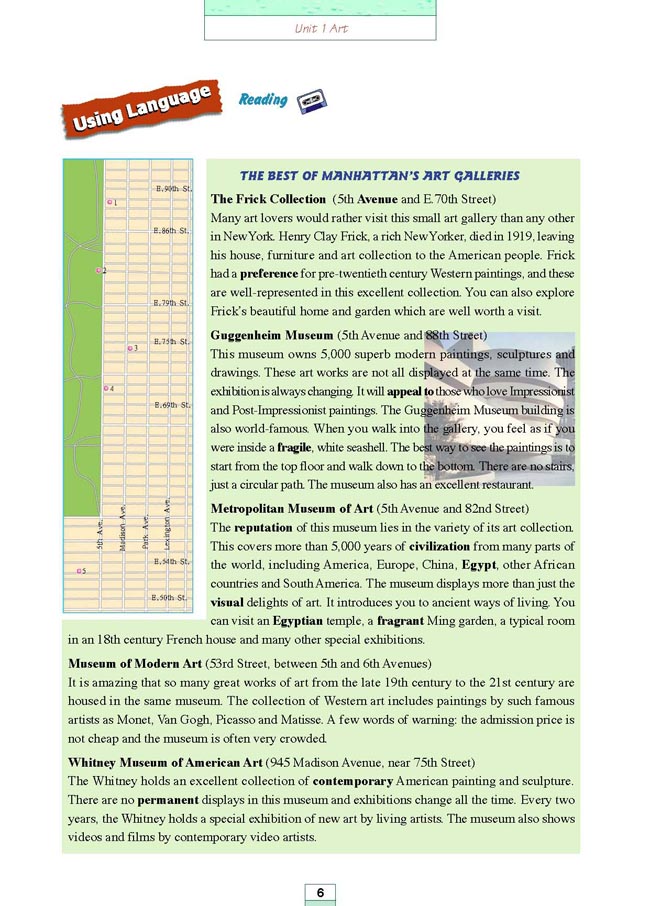 人教版高三英语选修6电子课本Appendices 附录(第118页)
