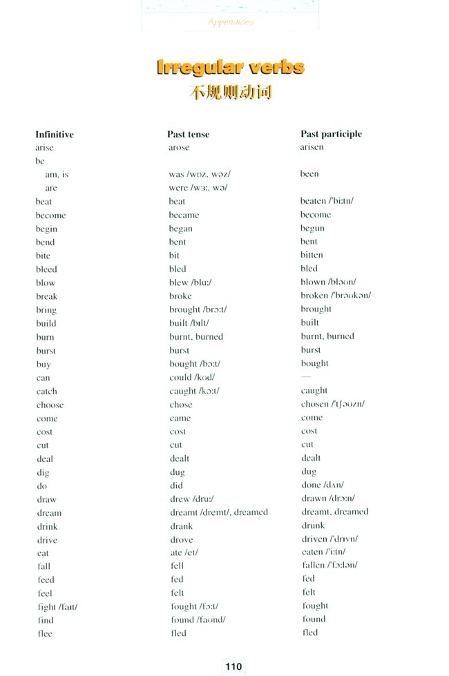 Appendices 附录(第108页)