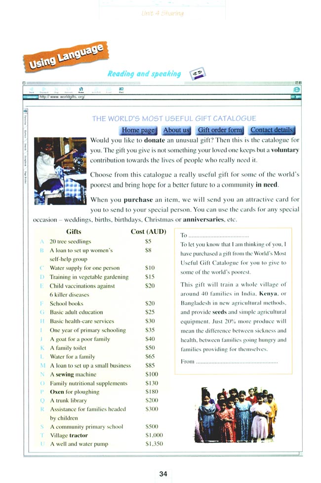 Unit 4 Sharing(第34页)