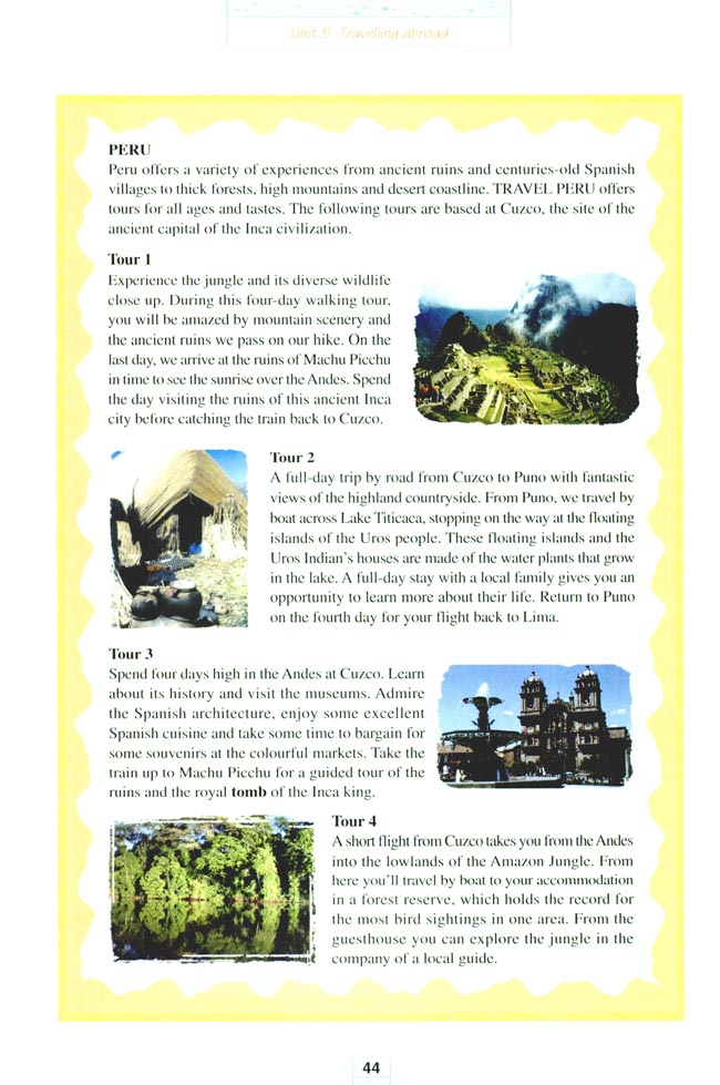 Unit 5 Travelling abroad(第44页)