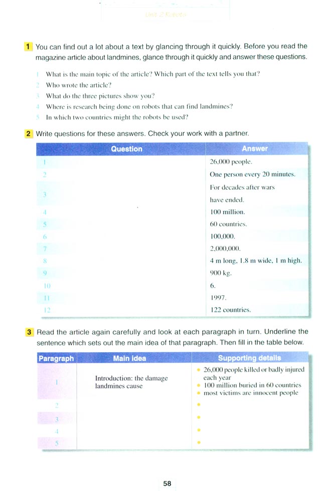 Unit 2 Robots(第58页)