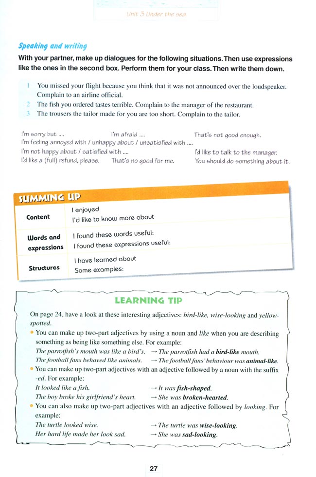 Unit 3 Under the sea(第27页)