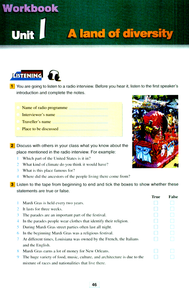 人教版高三英语选修8电子课本Unit 1 A land of diversity(第46页)