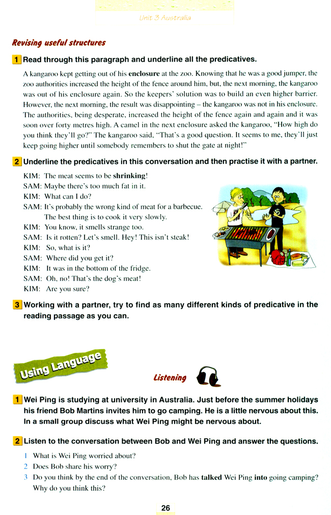 人教版高三英语选修9电子课本Unit 3 Australia(第26页)