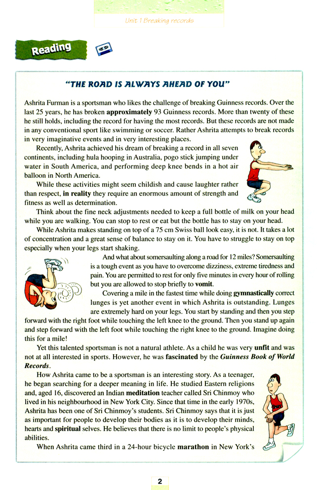 人教版高三英语选修9电子课本Unit 1 Breaking records(第2页)