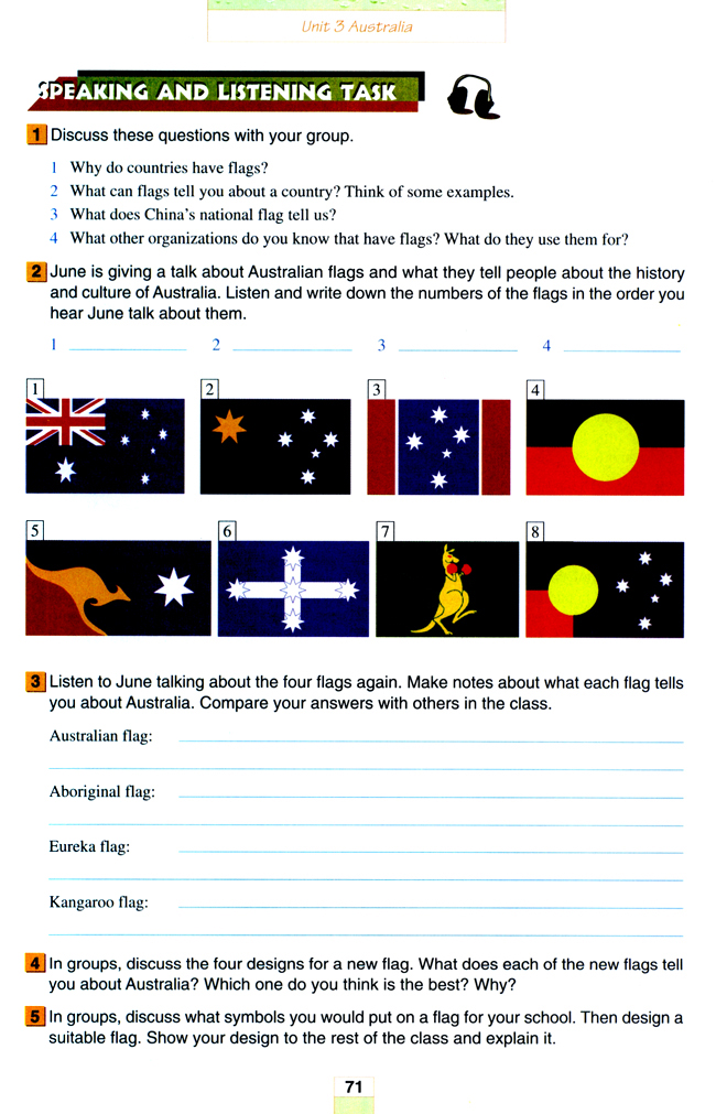 人教版高三英语选修9电子课本Unit 3 Australia(第71页)