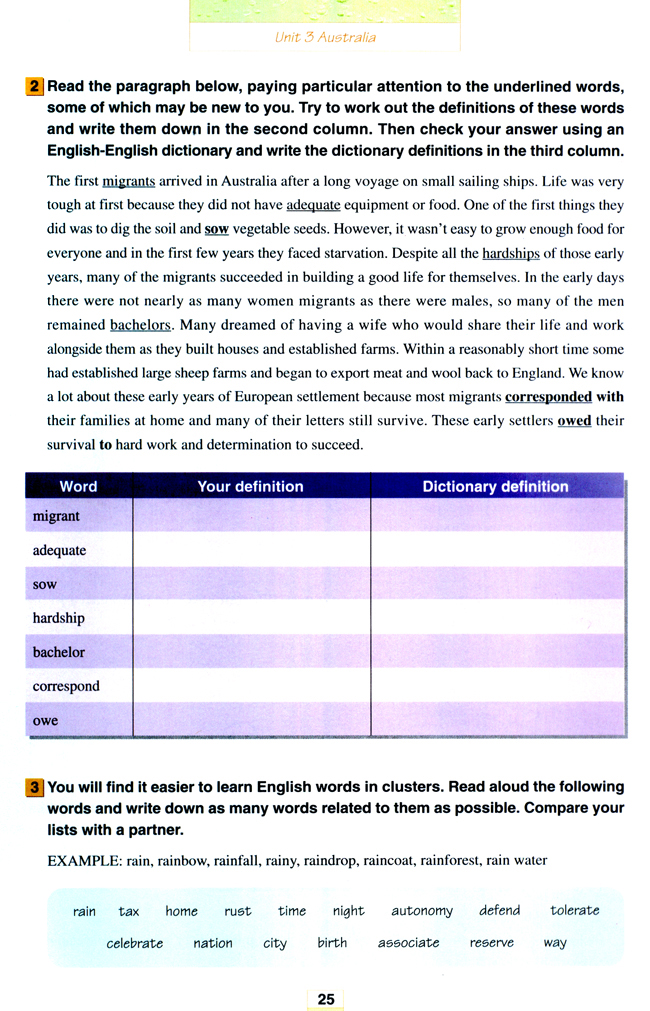 人教版高三英语选修9电子课本Unit 3 Australia(第25页)