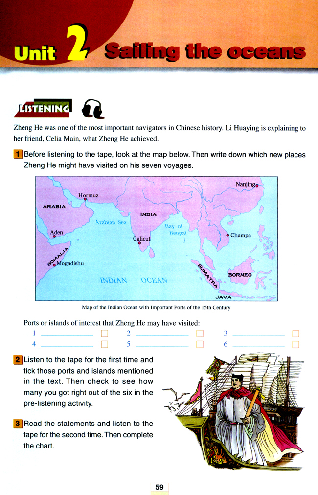人教版高三英语选修9电子课本Unit 2 Saililing the oceans(第59页)