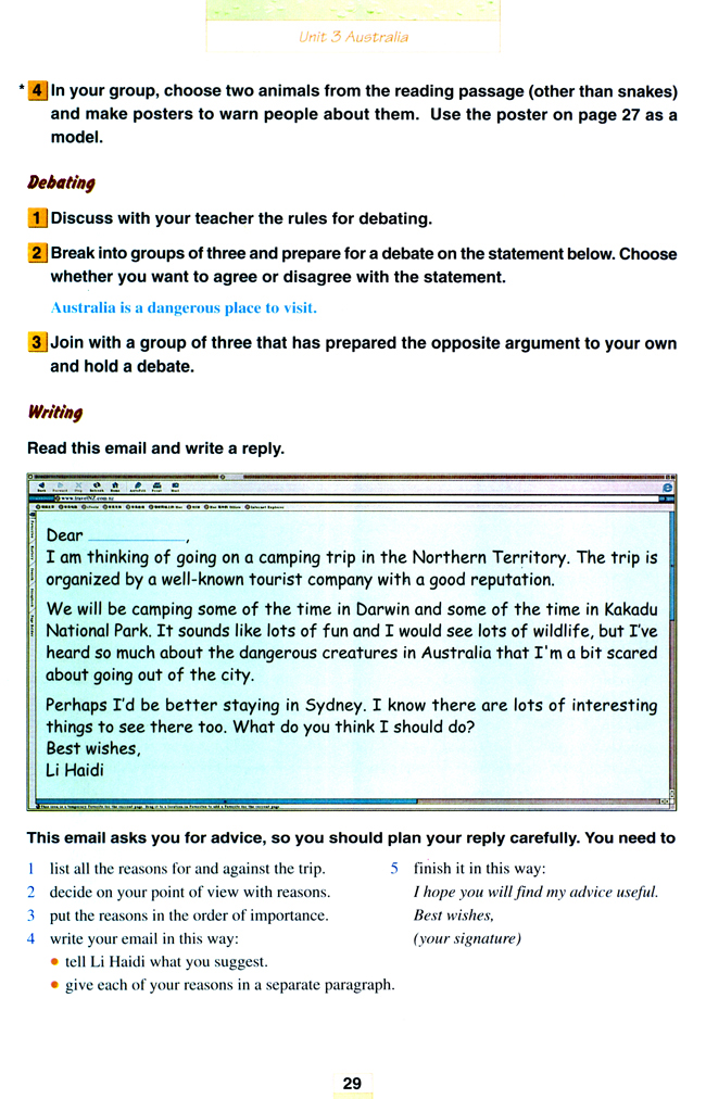 人教版高三英语选修9电子课本Unit 3 Australia(第29页)