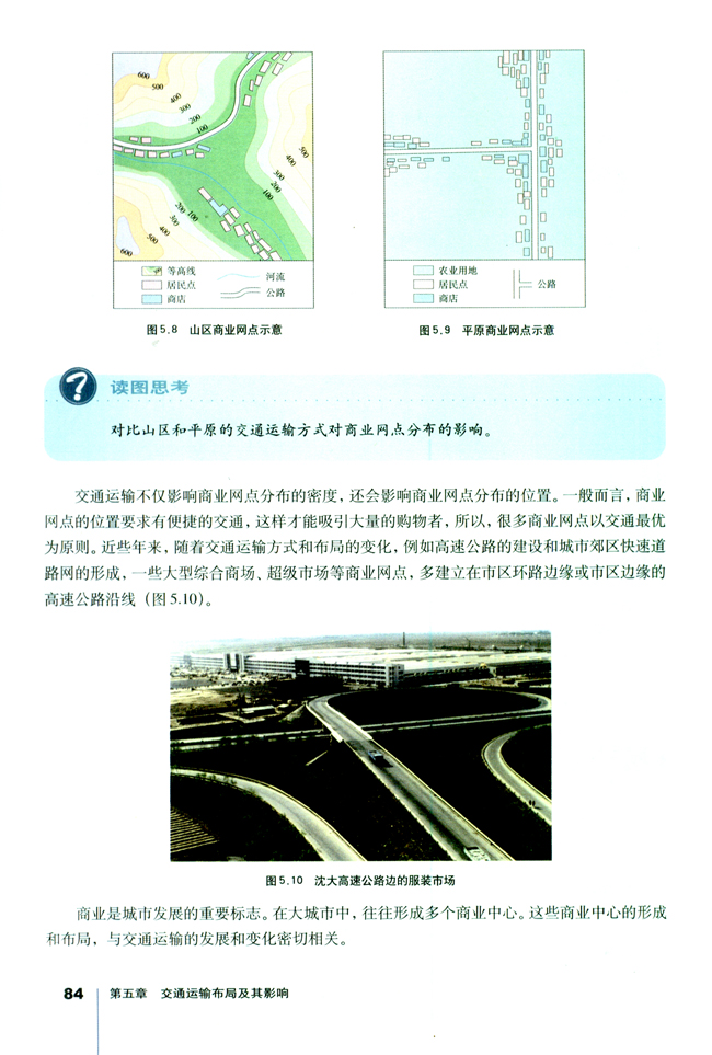 第二节 交通运输方式和布局变化的影响(第84页)