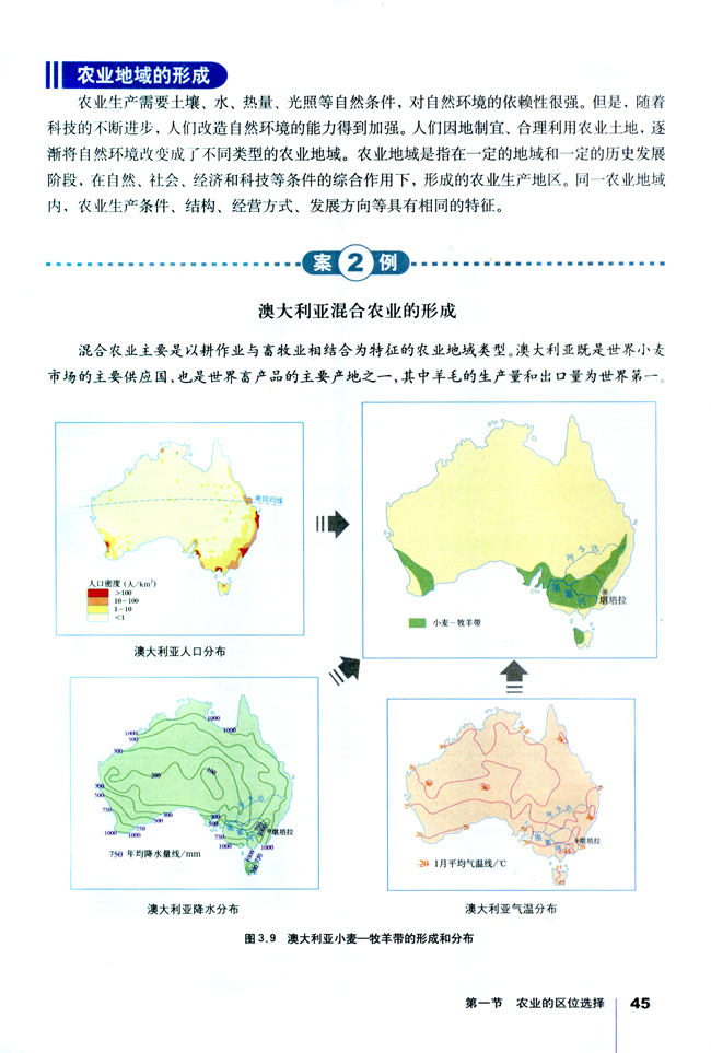 第一节 农业的区位选择(第45页)