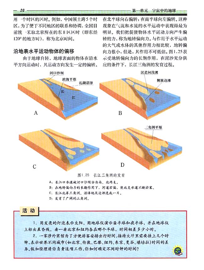 1．5 地球运动的地理意义（一）(第20页)