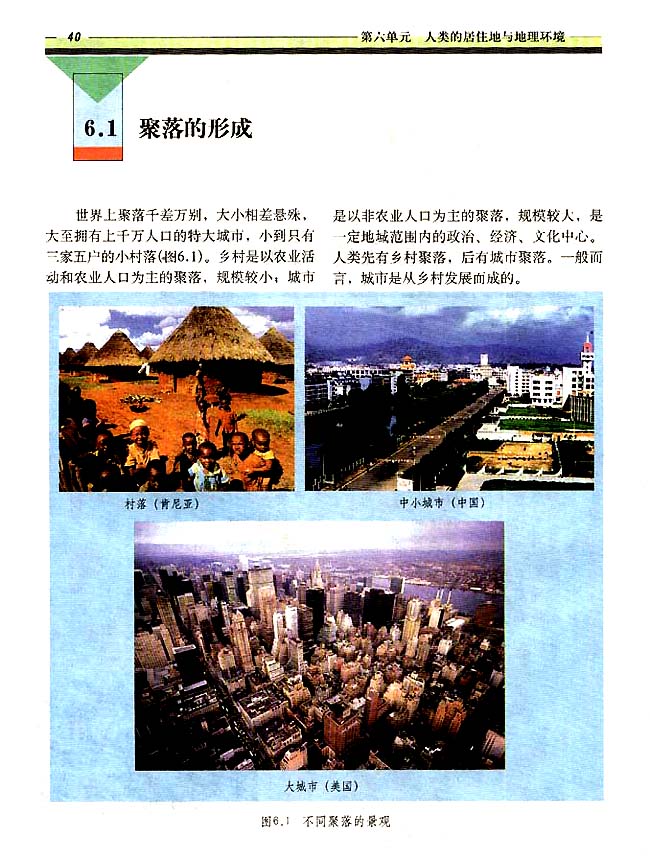 6．1 聚落的形成(第40页)