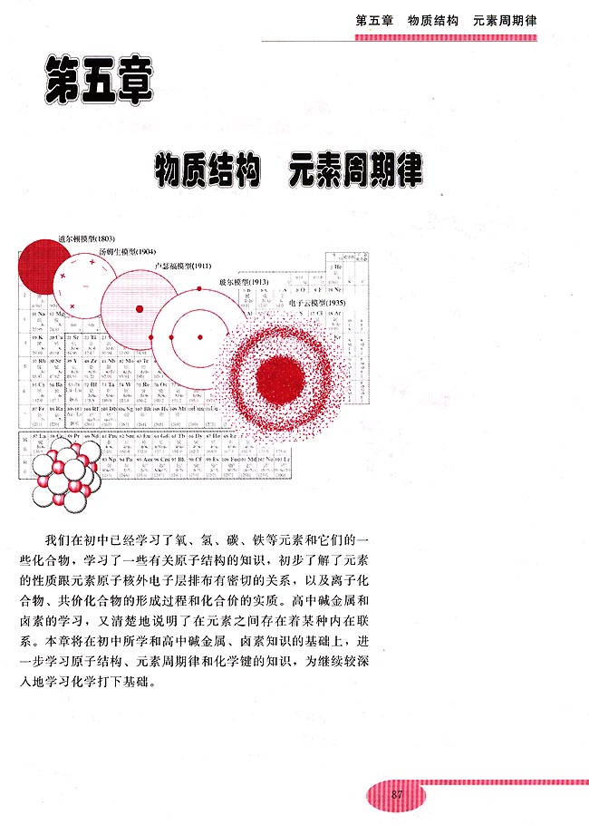 第五章 物质结构 元素周期律(第87页)