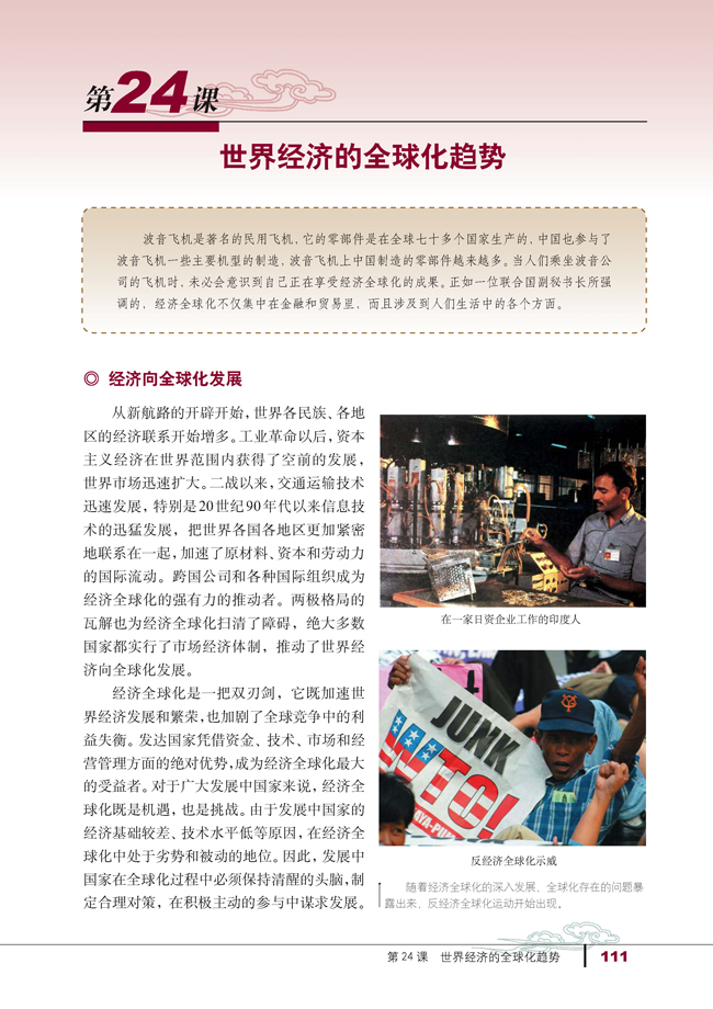 24 世界经济的全球化(第111页)