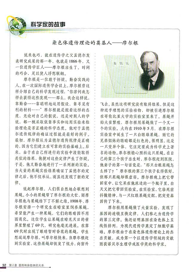 科学家的故事 染色体遗传理论的奠基人(第32页)