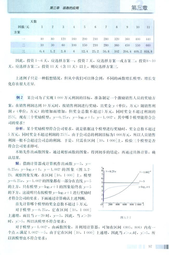 3.2 函数模型及其应用(第97页)
