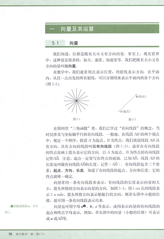 5．1 向量(第96页)