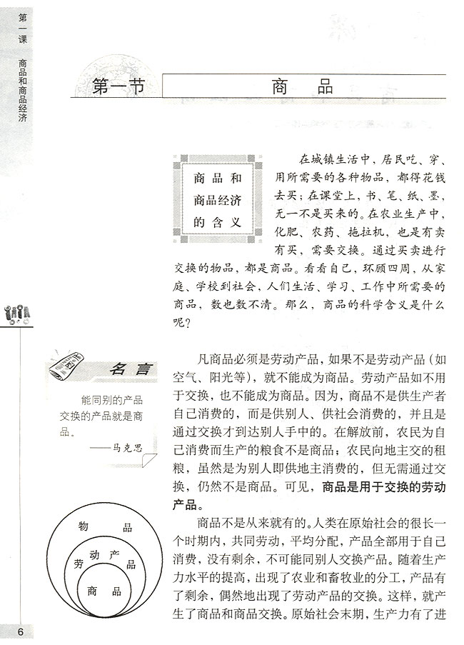 第一节 商品 商品和商品经济的含义(第6页)