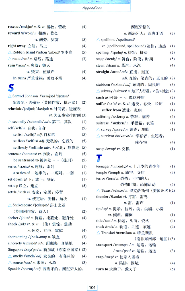 Vocabulary(第101页)