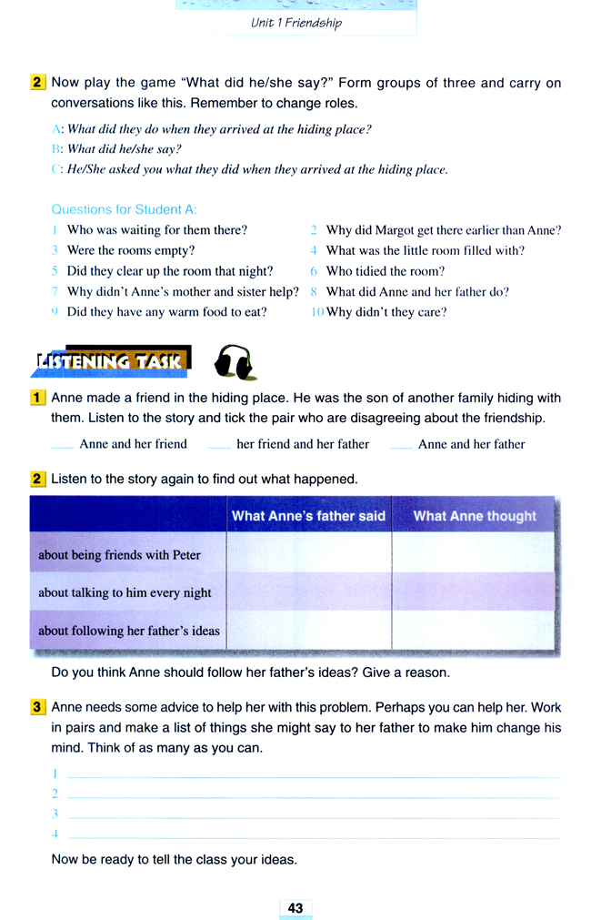 Unit 1 Friendship(第43页)