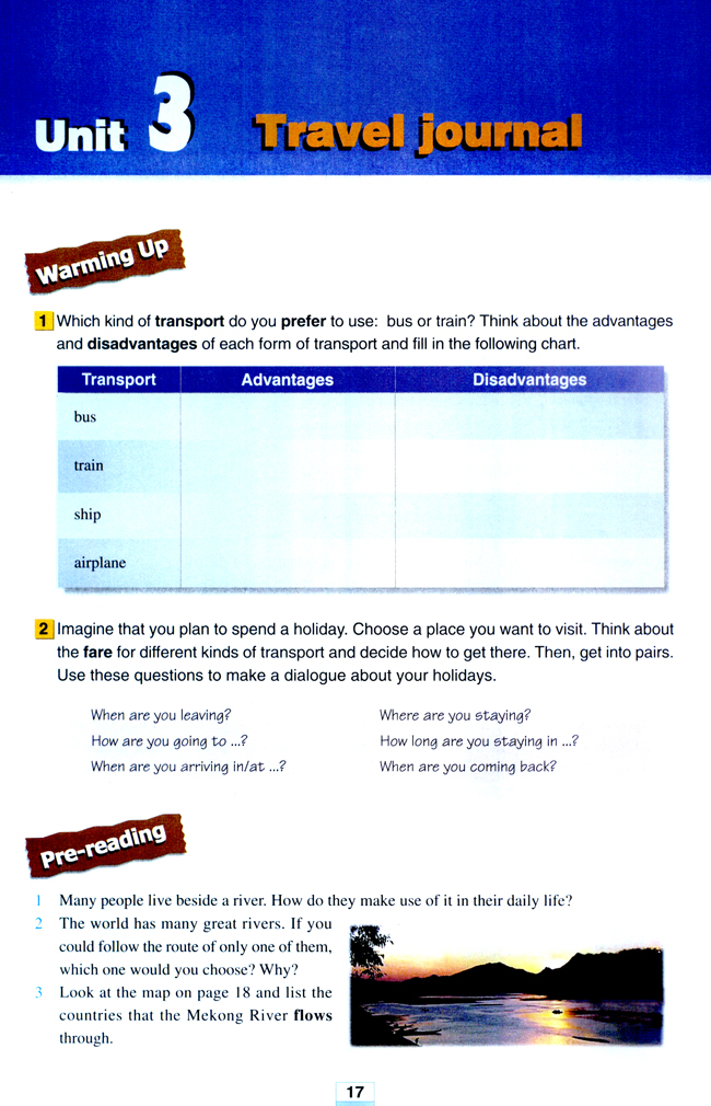 Unit 3 Tracel journal(第17页)