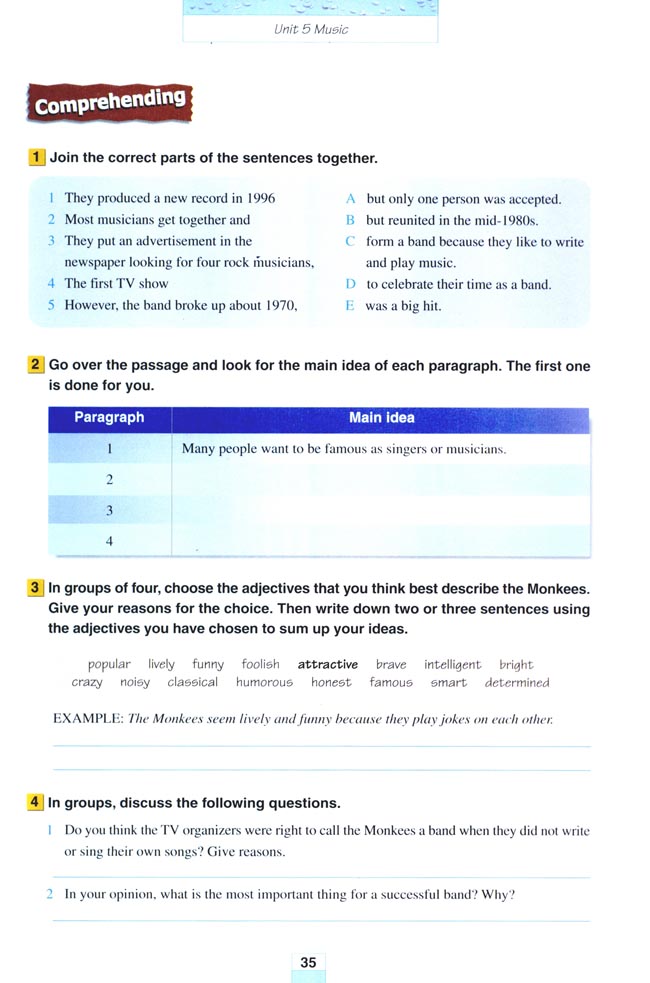 Unit 5 Music(第35页)
