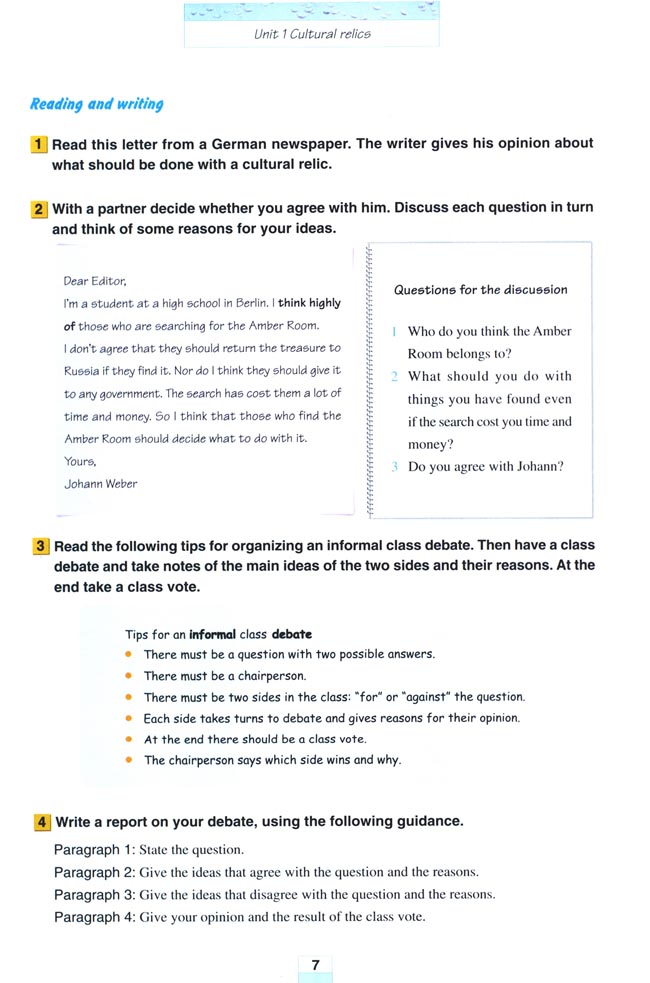 Unit 1 Cultural relice(第7页)