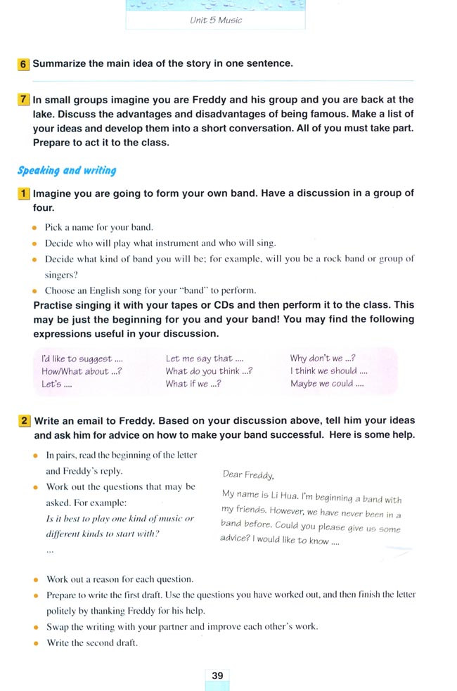 Unit 5 Music(第39页)