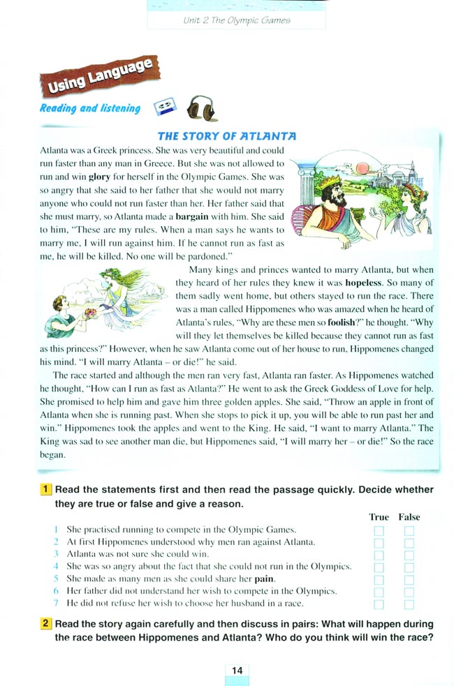 Unit 2 The Olympic Games(第14页)