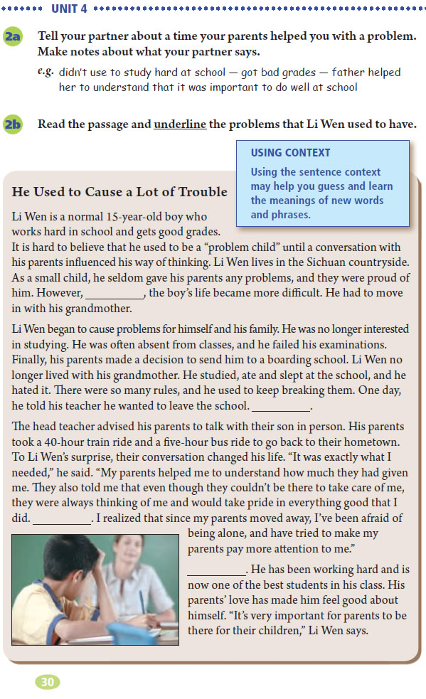 Unit 4 I used to be afraid of the dark.(第30页)