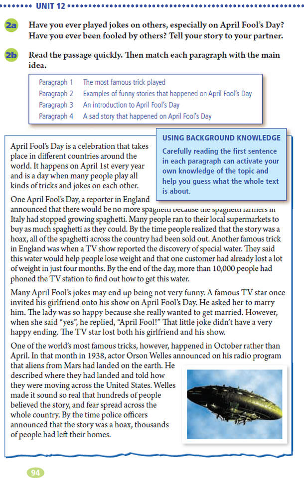 Unit 12 Life is full of the unexpected.(第94页)